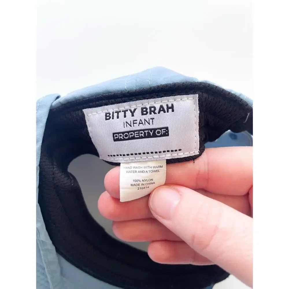 Baby Boy's Bitty Brah UPF 50 Sun Protection Trucker Hat Light Blue Sunset 1-24mo